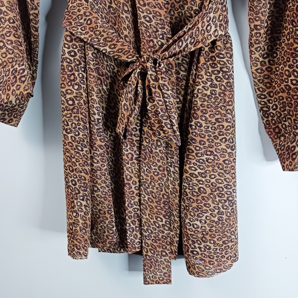 Victoria's Secret Robe One Size Leopard Print Sheer Lightweight Sexy Feminine - Picture 3 of 9